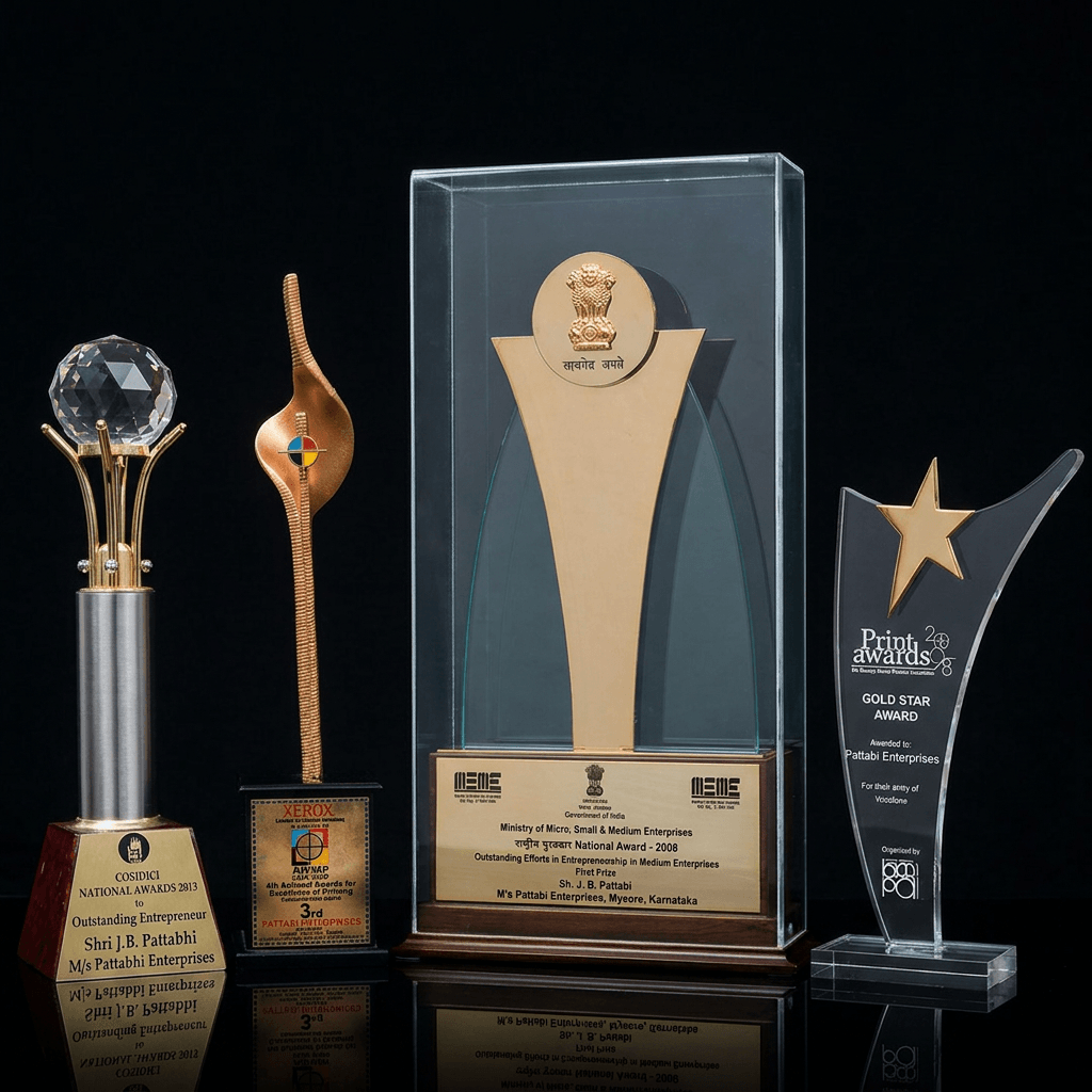 National awards and trophies won by Pattabi Enterprises