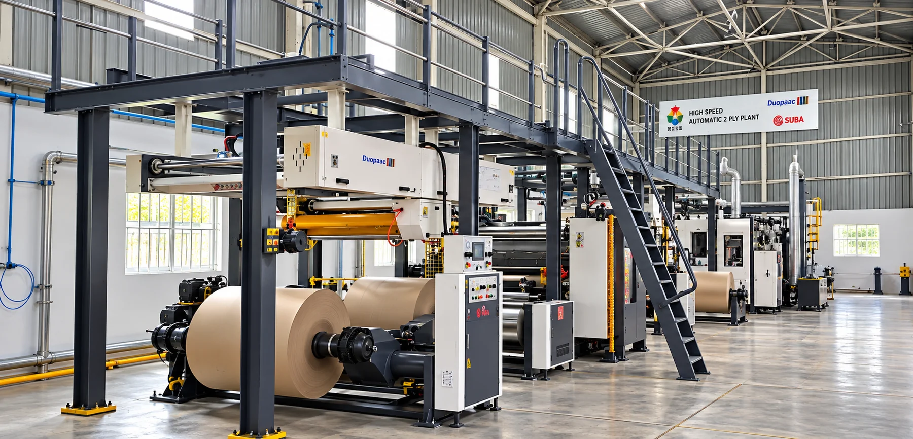 2-Ply Corrugation Line — Reel Stand
